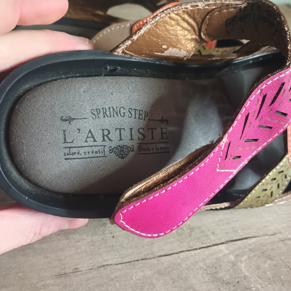 Spring Step Lartiste Jexa Grym Clogs Womens 37 US 6 Eclectic Artsy Whimsical - Picture 6 of 12